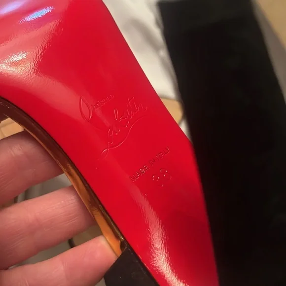 Christian Louboutin heel snake shoes Italy Size 38 . 100% Authentic multi color - Picture 10 of 12